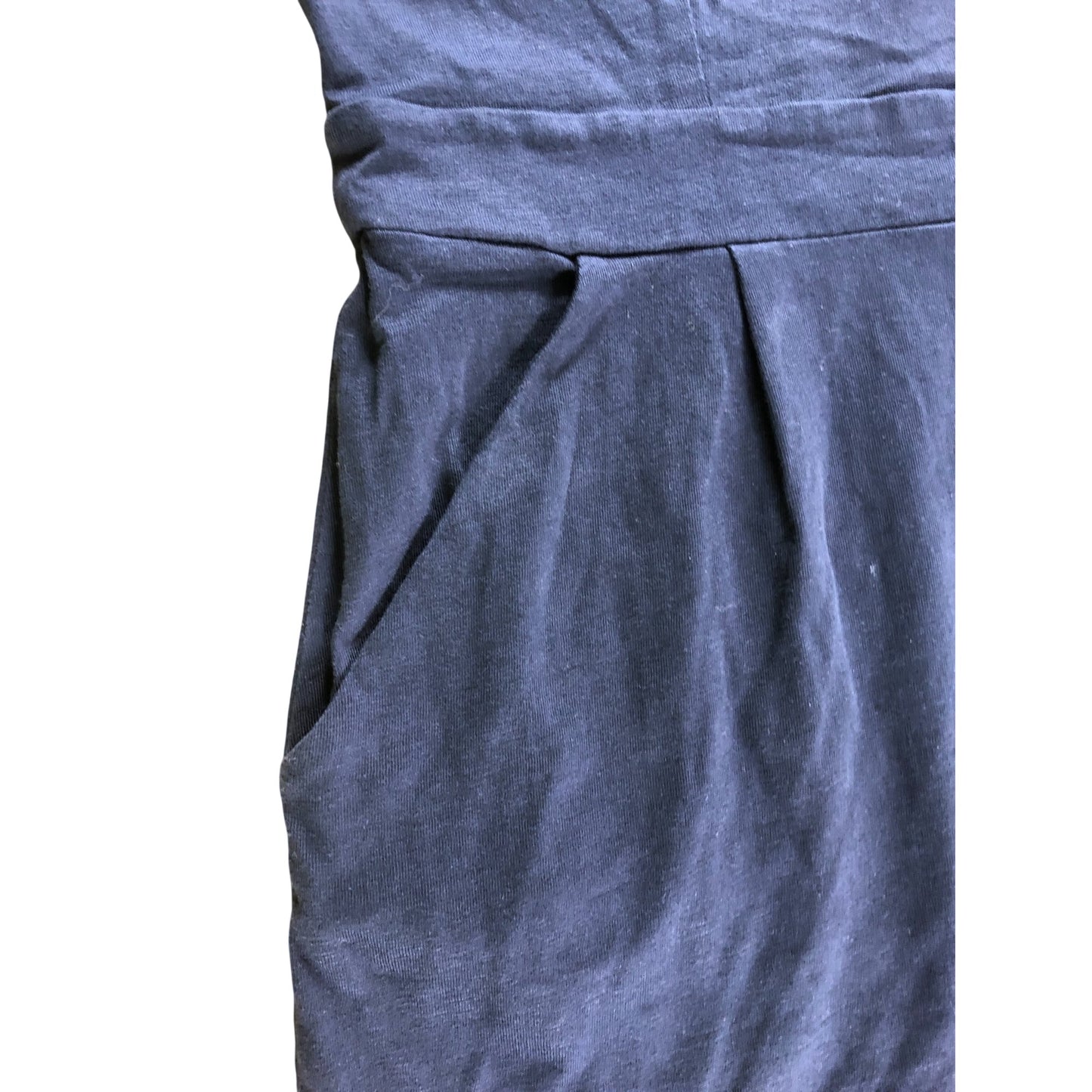 Branded Petite Navy Jersey Dress - Size 12