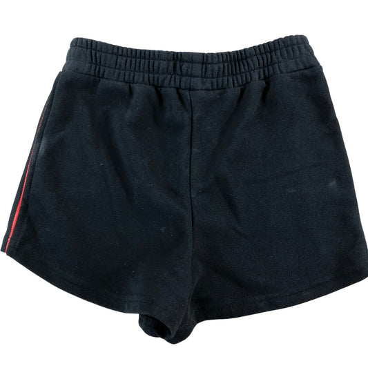 RIVER Island Activewear Shorts UK7-8 Years Girls Black Red Stripe Design