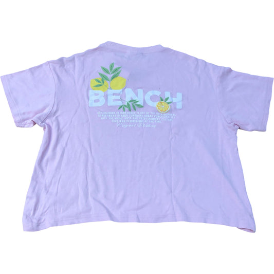 Bench Boxy Fit Cropped Pink T-Shirt Size M