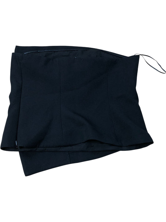 River Island Black Strapless Top UK10 Women's Pleated Design Lightweight Fashion