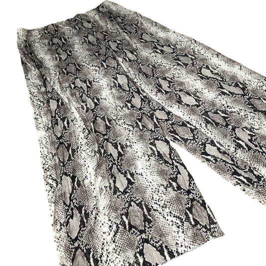 River Island Python Print Trousers Women's Fashion Trousers Wide Leg UK Large