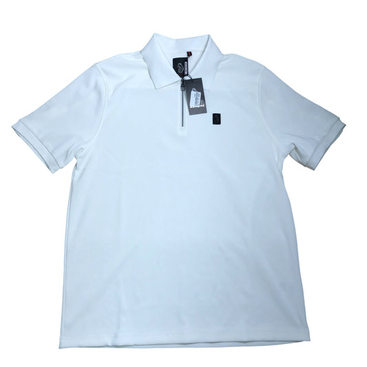 Luke 1977 Mainline Penrith Zip Neck Polo Shirt L Men's White