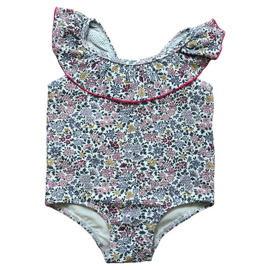 H&M Floral Swimwear 6-12 Months Baby Girls Ruffle Detail Swim Suit