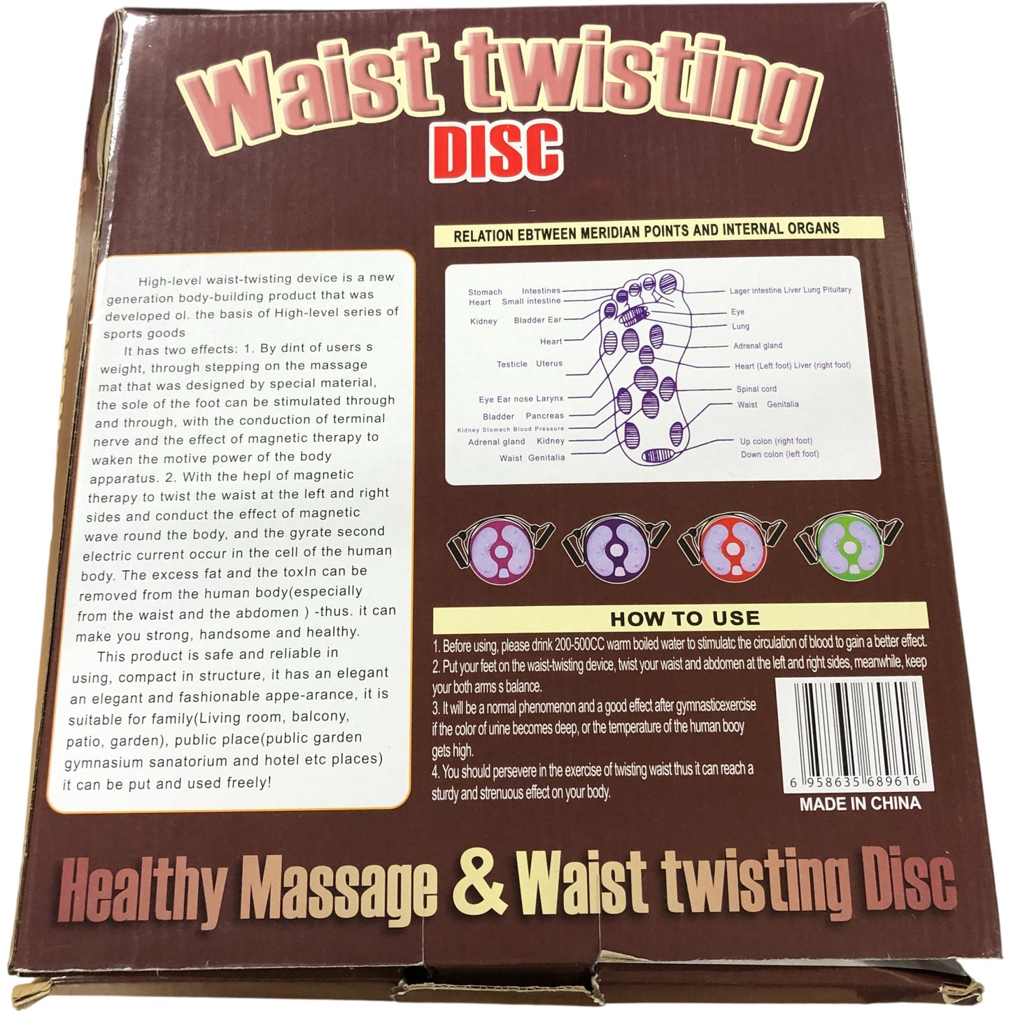 Waist Twisting Disc Healthy Massage Equipment Exercise Tool Home Gym Use