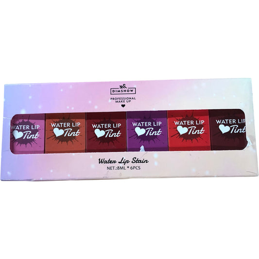 Dimshow Water Lip Tint Set 6PCS Professional Makeup Cosmetic Gift New