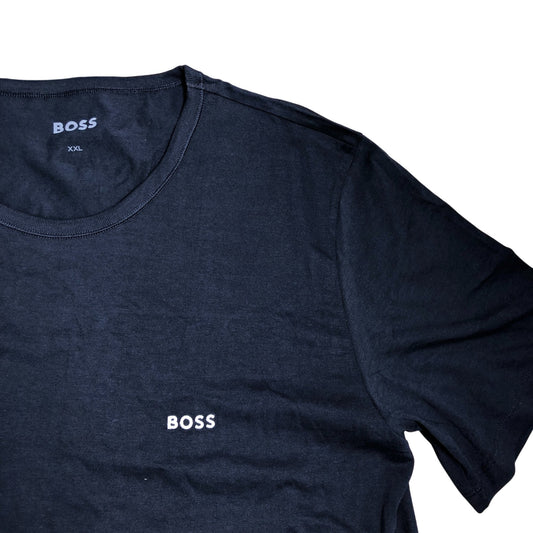 Hugo Boss Navy XXL T-Shirt Men's Short Sleeve Casual Cotton Tee