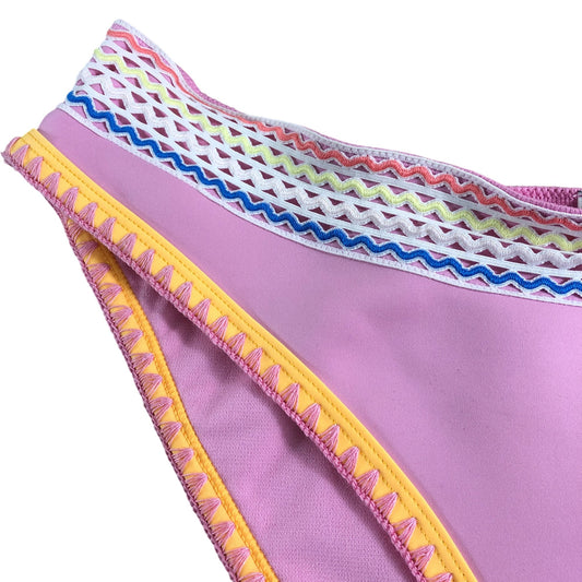 River Island Swimwear UK16 Women's Classic Pink Bikini Bottoms with Detailing
