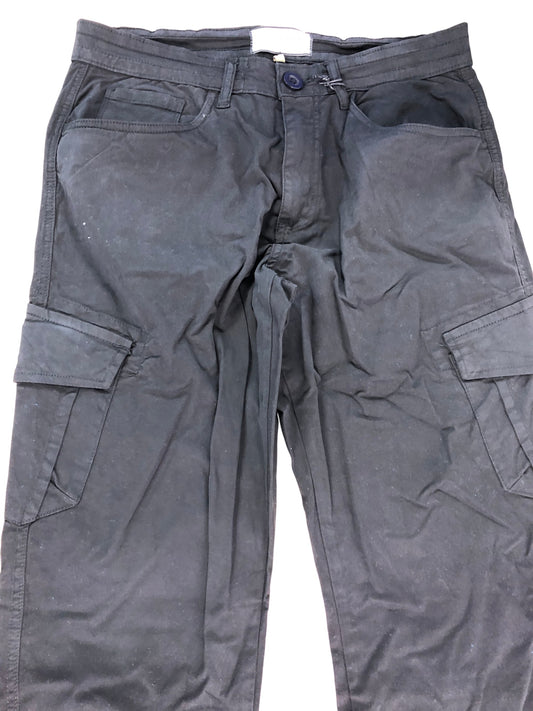 AVANT GARDE Harvers 2PK Cargo Pants Size 34 Men's Black Cotton Stretch Trousers