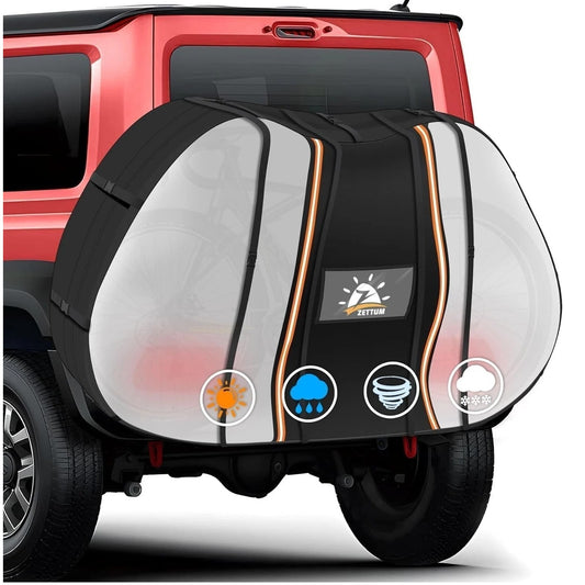 Zettum Premium Bike Cover for Transport 2 Bikes BC-TP-2-F-BLK Waterproof