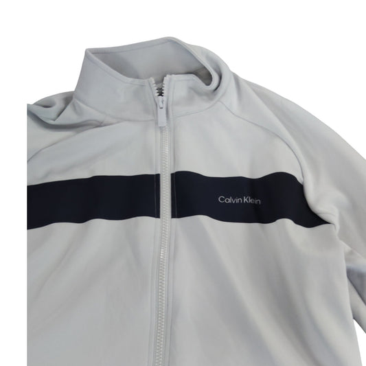 Calvin Klein Men's White Zip Up Jacket Size M Sportswear Casual Wear