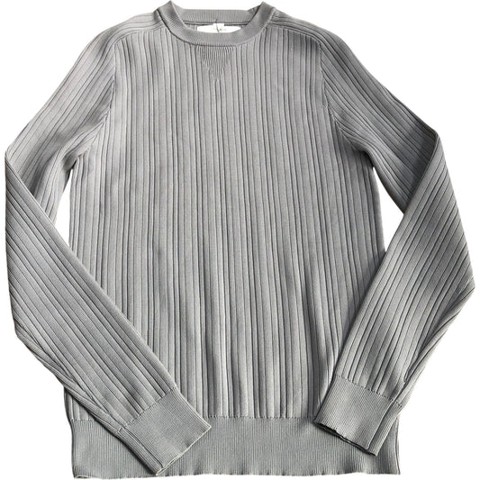 River Island Grey Ribbed Knit Sweater Pullover