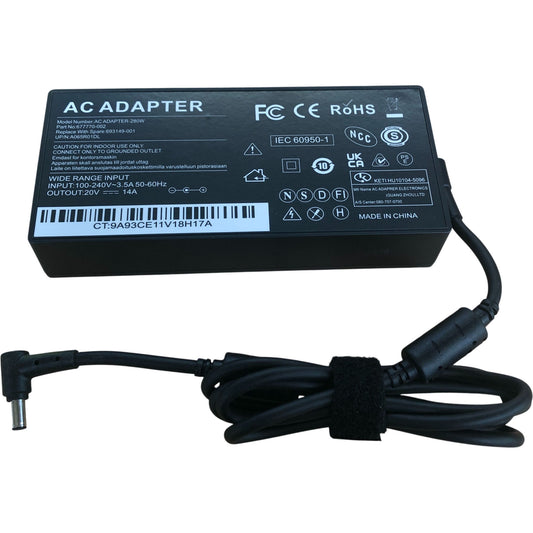 AC Adapter 280W Power Charger for Laptops Wide Range Input 100240V 35A