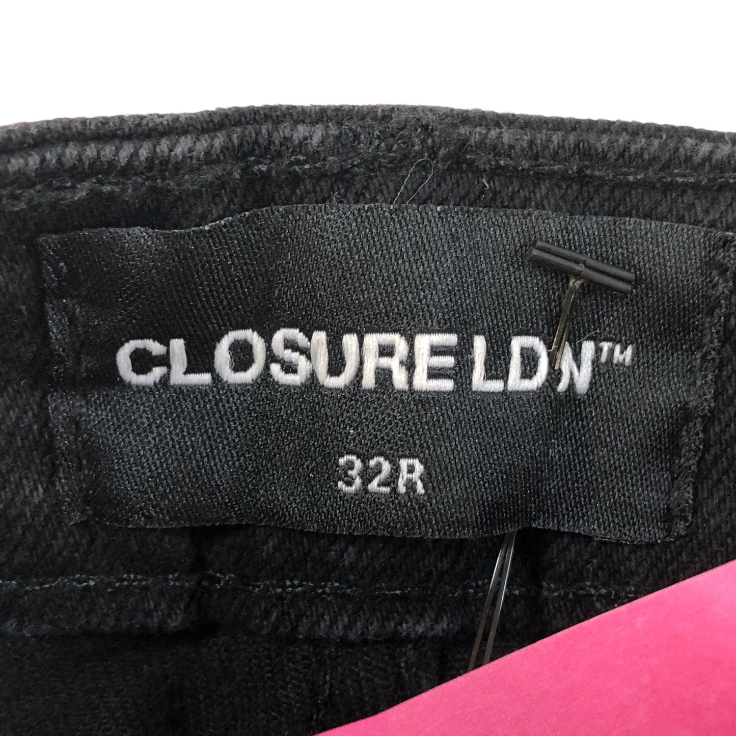 Closure LDN Men's Black Jeans Classic Straight Fit Stylish Design 32W 30L