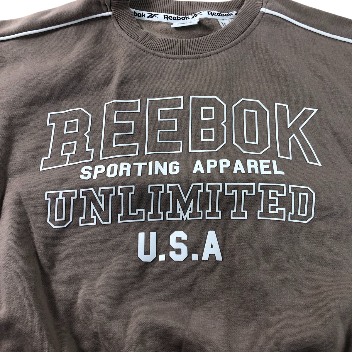 Reebok Unlimited Sweatshirt Kids 13 Years Brown Sporting Apparel U.S.A