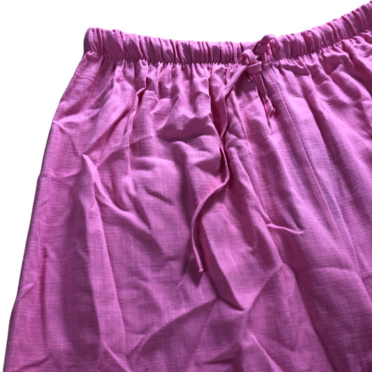 River Island Wide Leg Trousers UK14 Women's Pink Lounge Bottoms Viscose