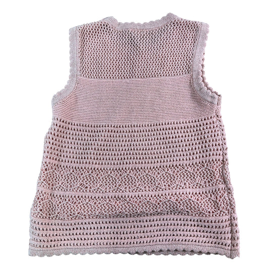 River Island Girls Knitted Pink Sleeveless Top Age 12-14 Years Summer Casual