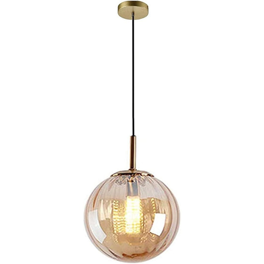 Amber Glass Globe Kitchen Island Light Fixture Model KY149 New Ceiling Pendant