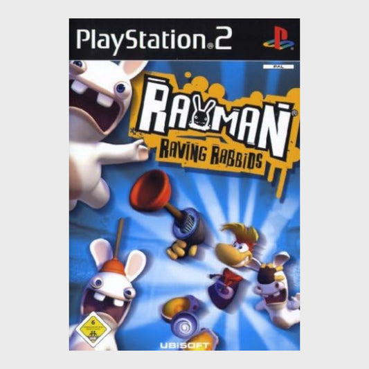 Rayman Raving Rabbids PlayStation2 Video Game (PS2) - Used