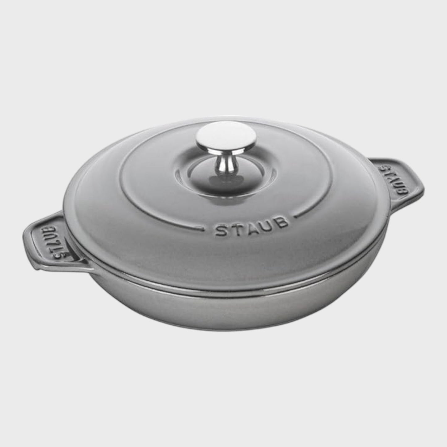 Staub Round Cast Iron Round Hot Plate - 20cm - Graphite