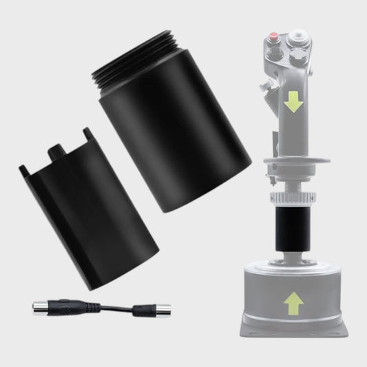 Hikig 50mm Aluminium Alloy Flight Stick Grip Extension Kit - Black