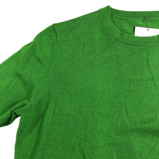 Green Sweater Size 12 Women's Crew Neck Long Sleeve Soft Knitted Top