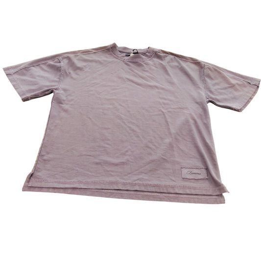 River Island Oversized T-Shirt UK S Men's Short Sleeve Casual Cotton Purple