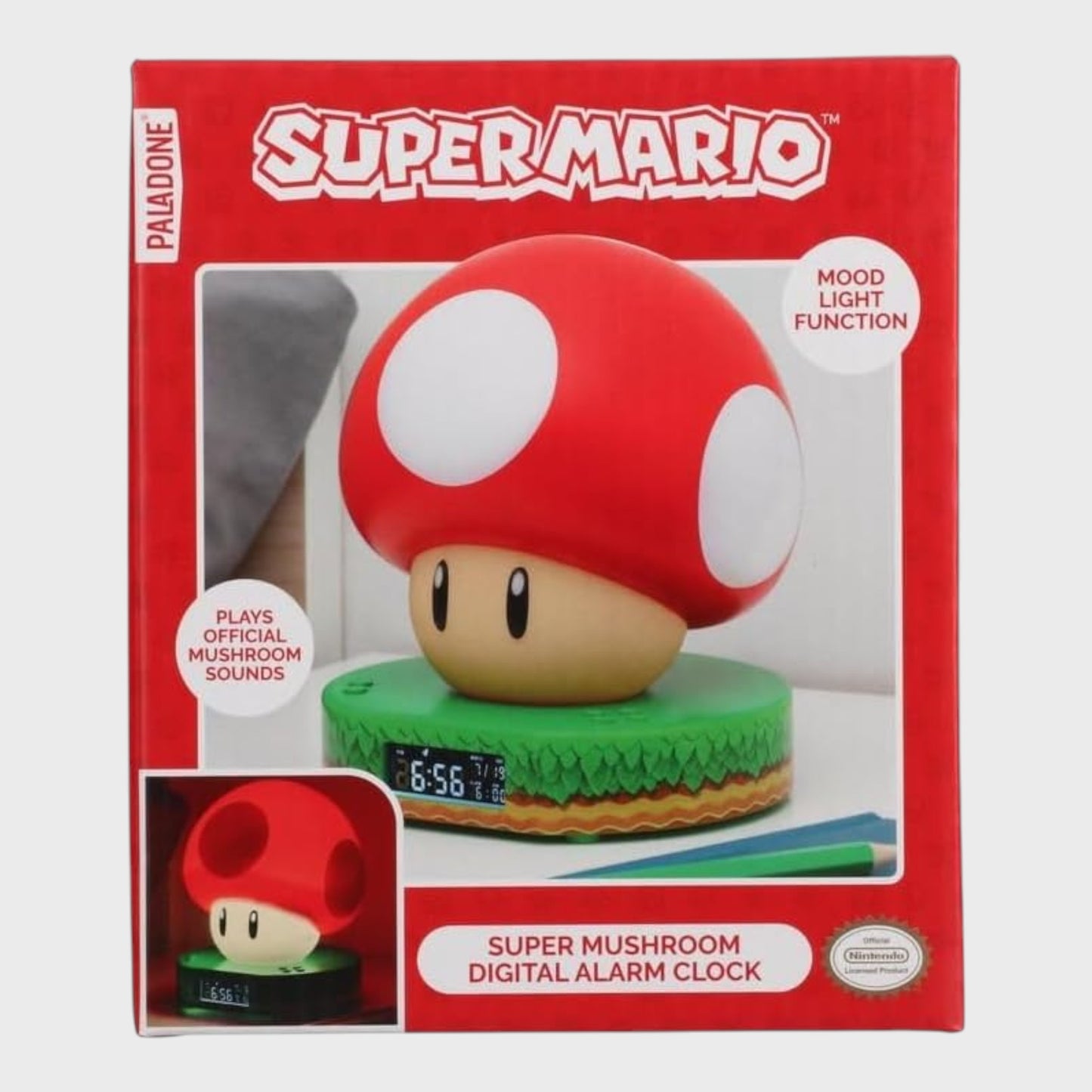 Super Mario Mushroom Digital Alarm Clock