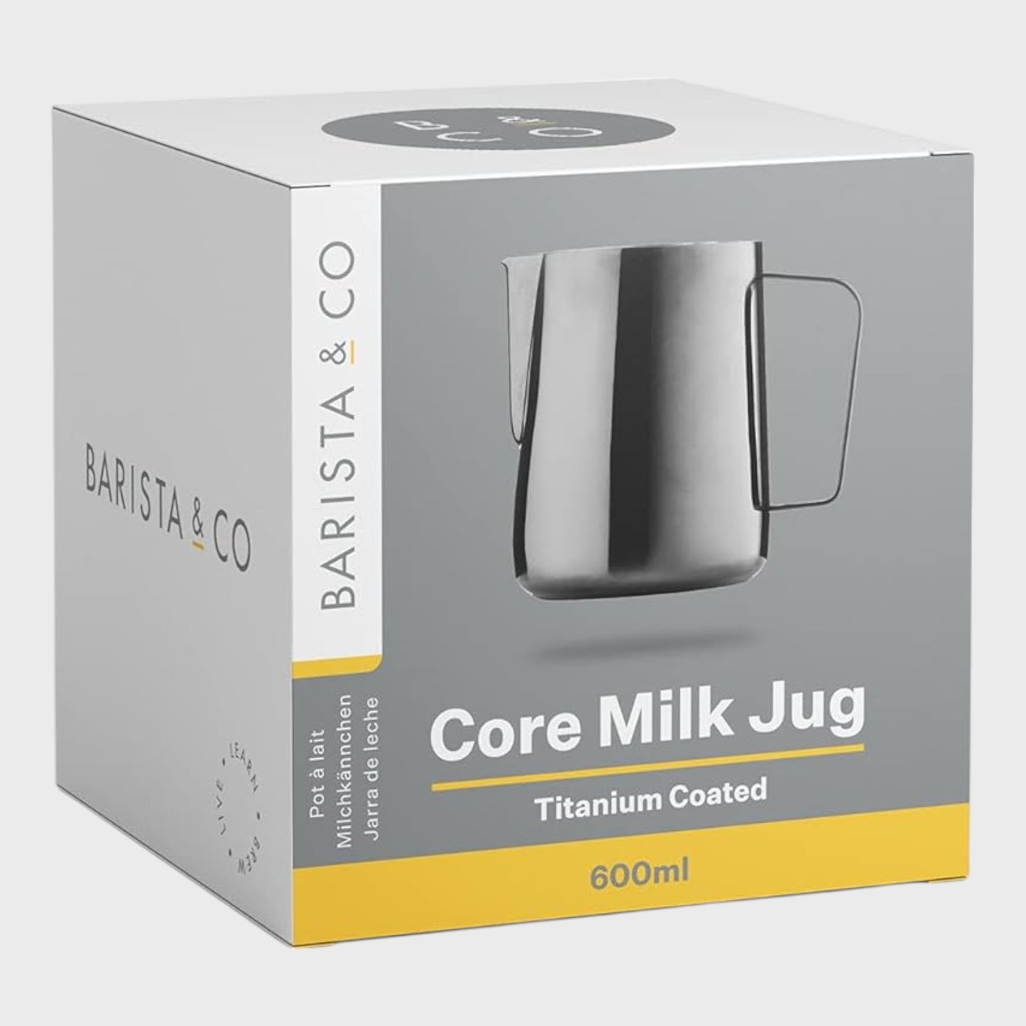 Barista & Co Titanium Coated Milk Jug - 600ml - Black