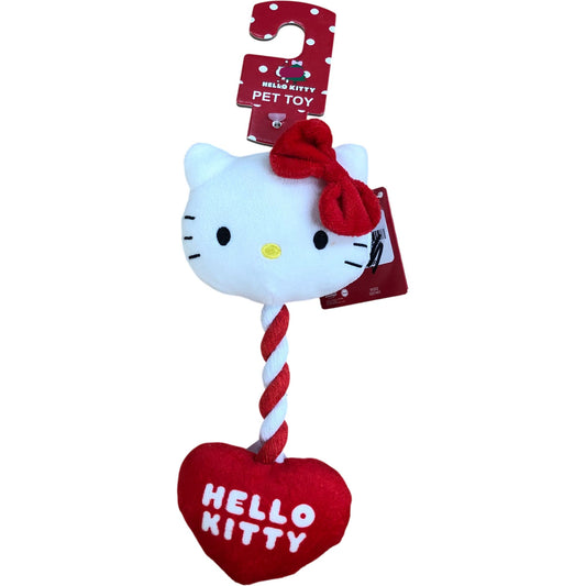 Hello Kitty Plush & Rope Dog Toy