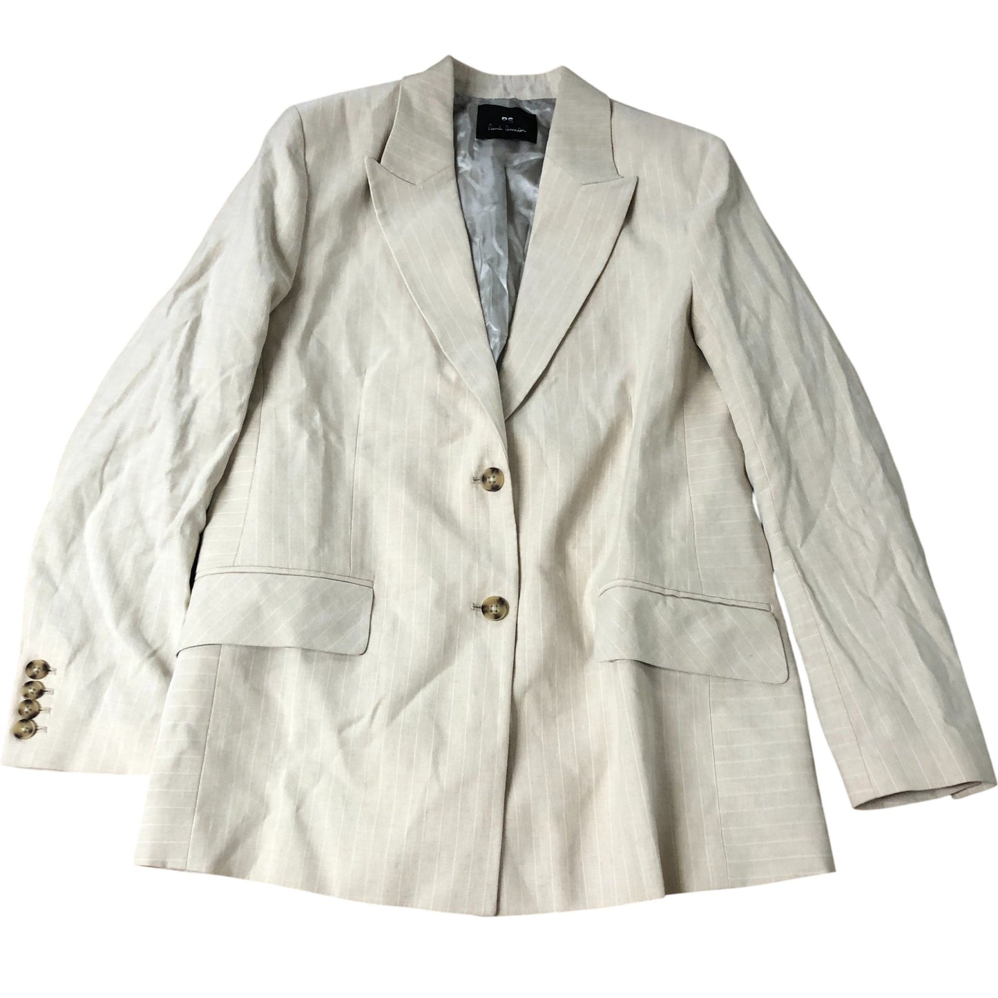 Paul Smith PS Beige Striped Blazer Jacket Size 40 Men's Smart Casual Wear