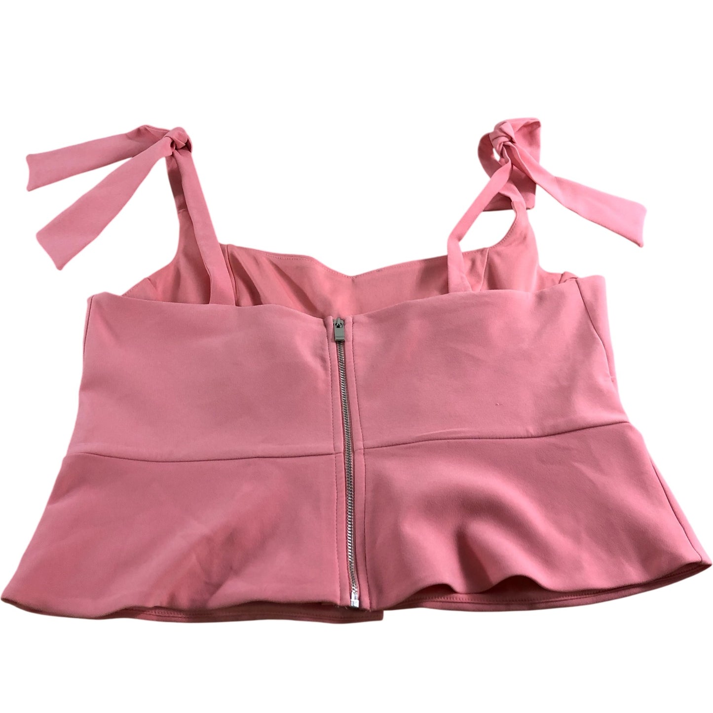 River Island UK L Women's Pink Crop Corset Top