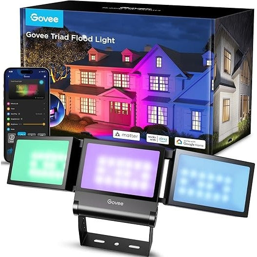 Govee Triad Flood Light Smart Outdoor Flood Light App Controlled