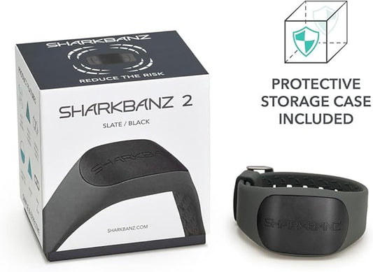 Sharkbanz 2 Slate Black Shark Deterrent Wristband Active Safety Gear