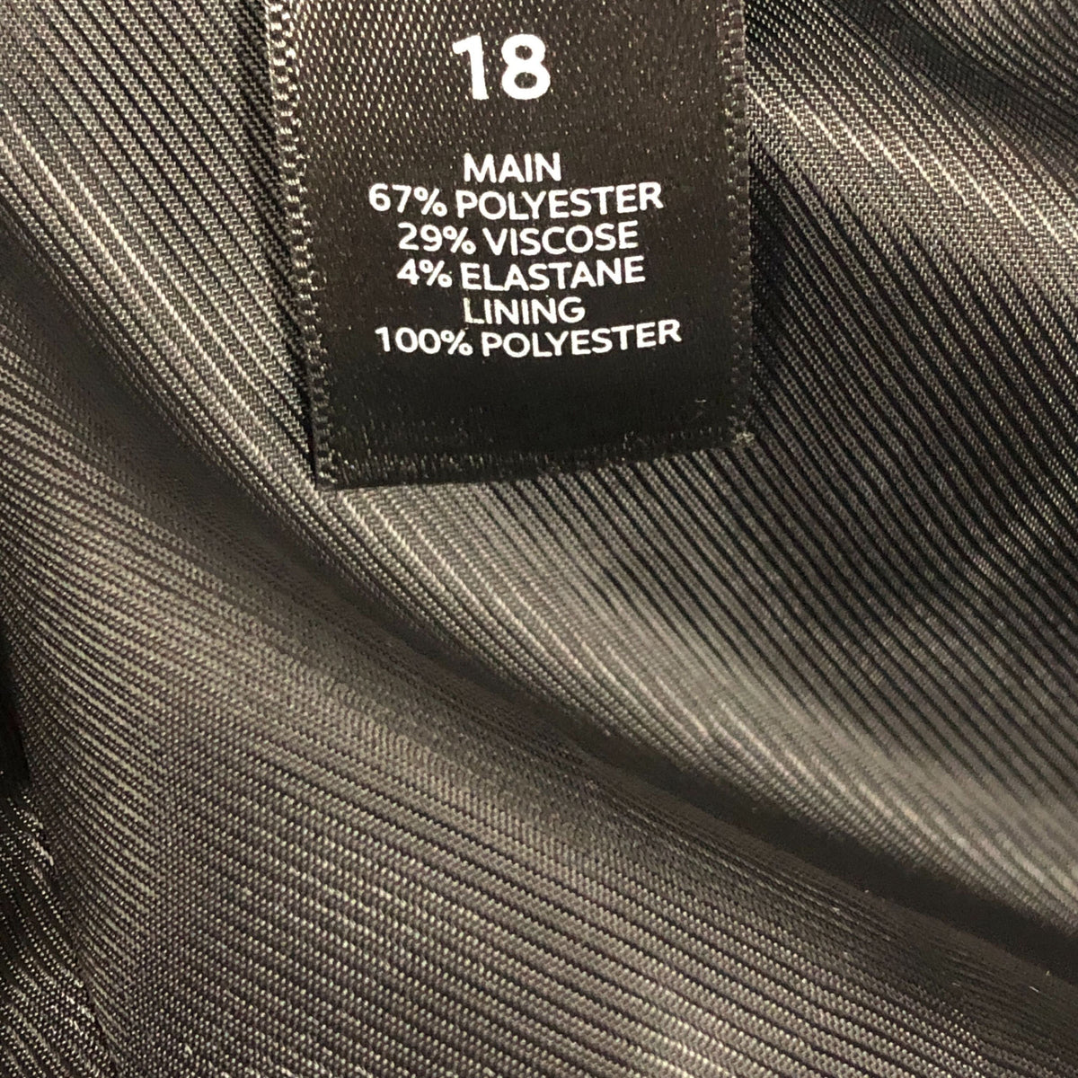 Women's Blazer Grey Tailored Fit Button Up Jacket UK18