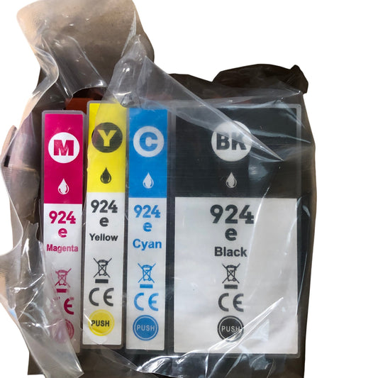 CATJOY 924E Ink Cartridge Set Magenta Yellow Cyan Black Compatible Printer