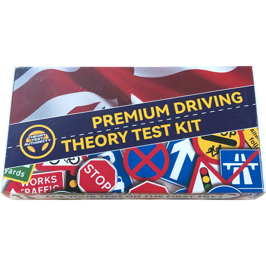 Premium Driving Theory Test Kit 132 Road Signs Flash Cards & Highway Code Guide