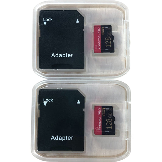2 Pack Micro SD Card 128GB With Adapters For Tablet Camera Drone Accessories