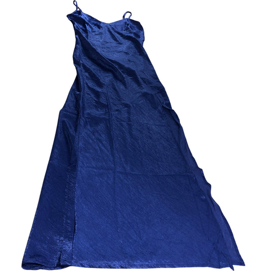 Branded Blue Maxi Slip Dress - Size 14