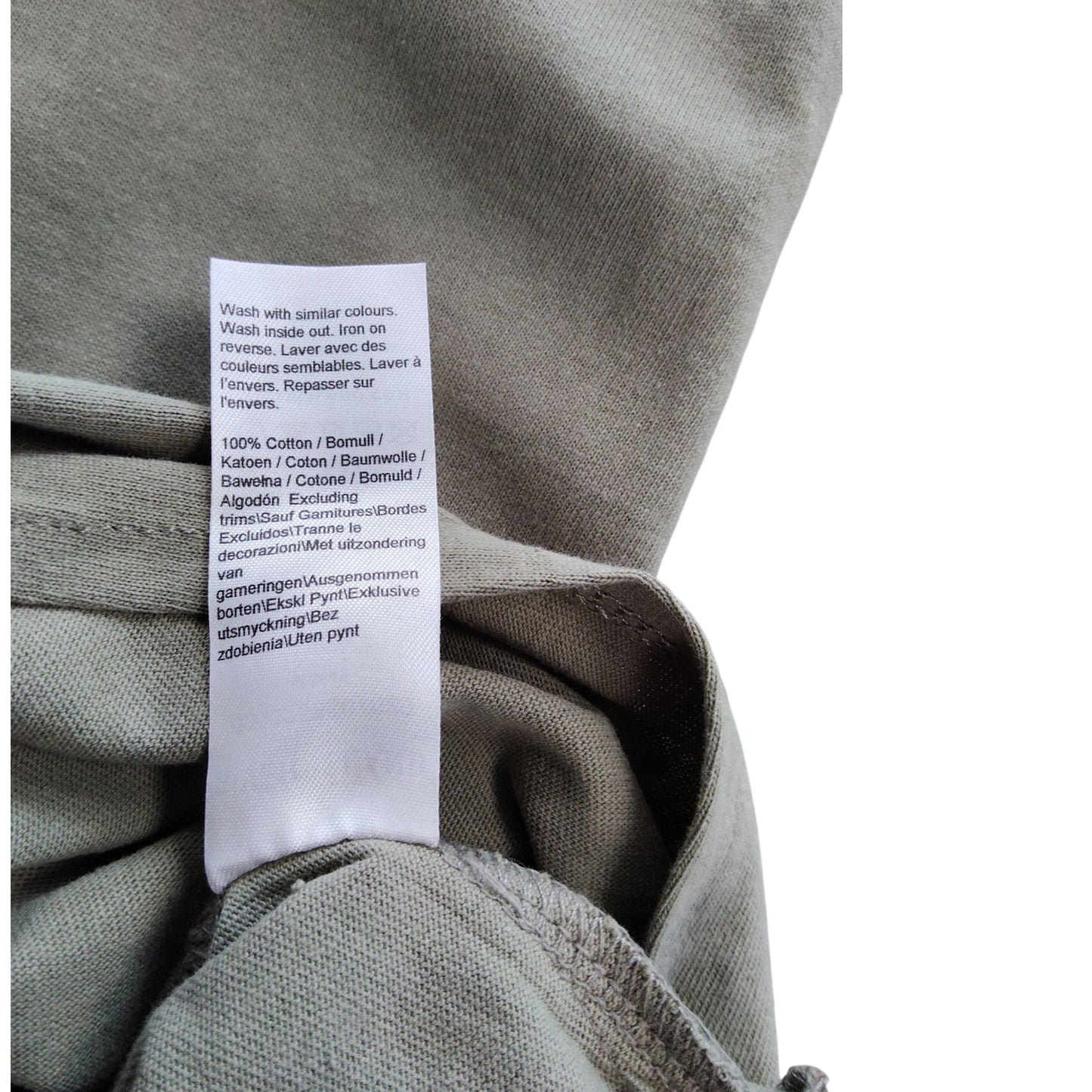 River Island Short Sleeve T Shirt Dress UK8 Women Casual Olive Green Cotton