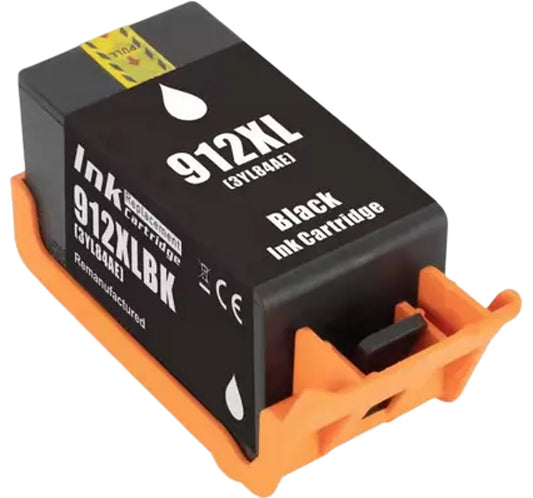 HP 912XL Black Cyan Magenta Yellow Ink Cartridge Set High Yield Compatible