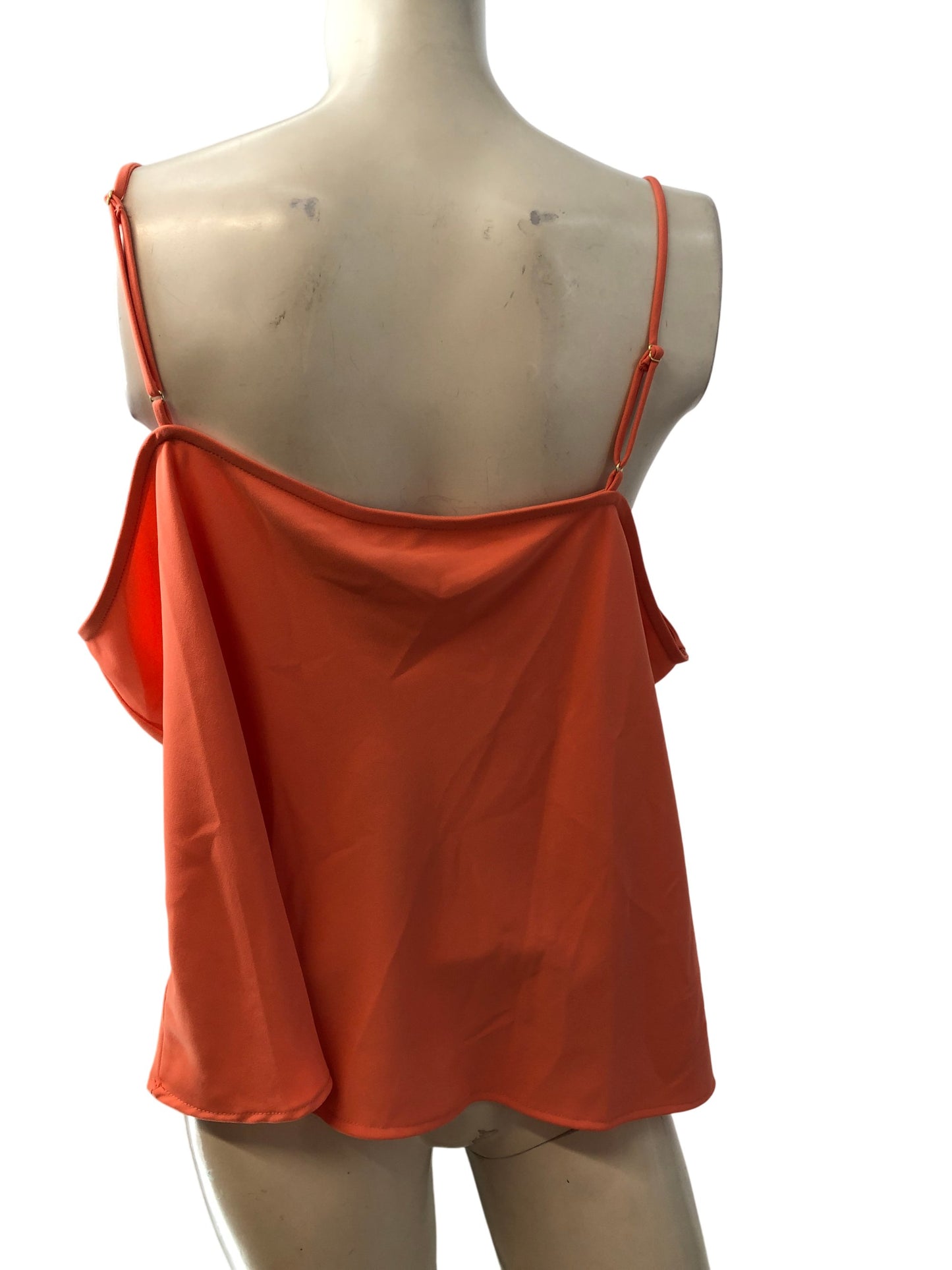 River Island Coral Cami Top UK22 Women's Lightweight Polyester Elegant Style