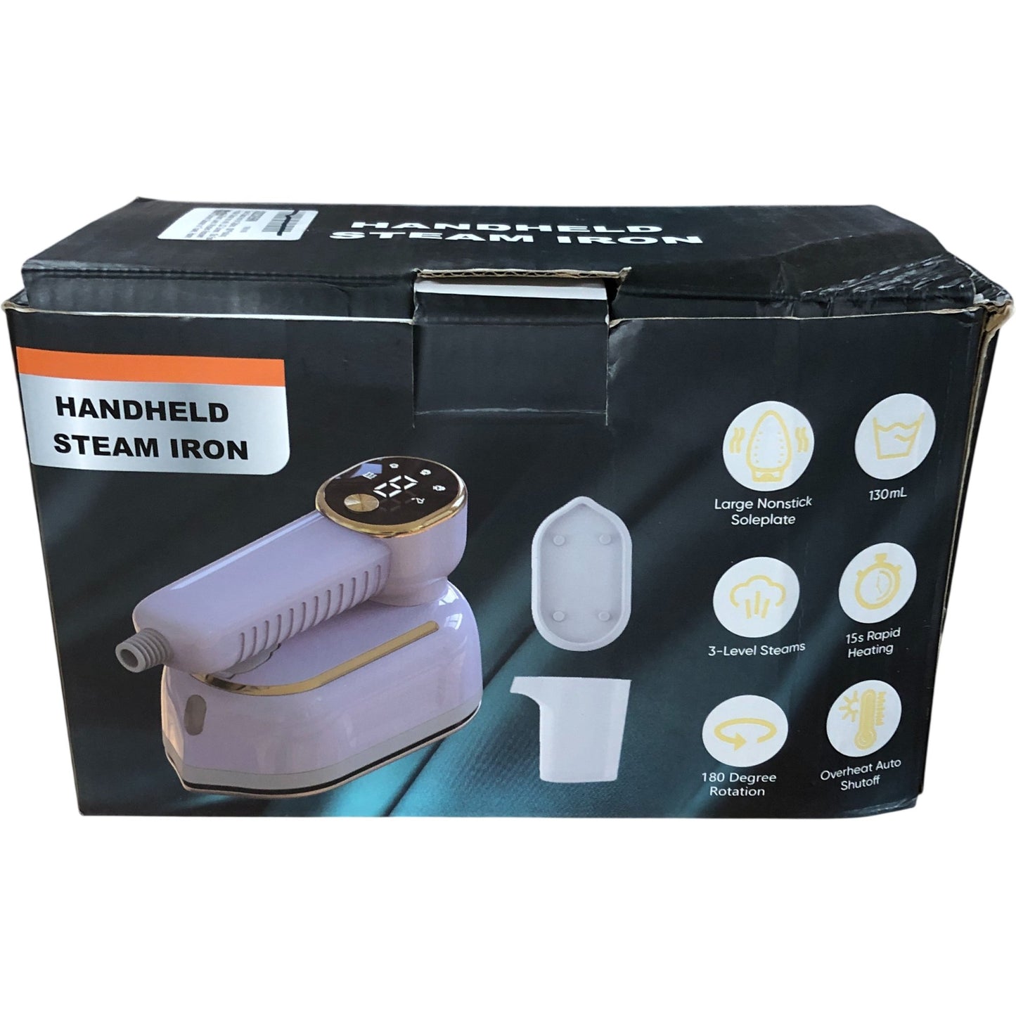 Handheld Steam Iron Portable Travel Iron Large Nonstick Soleplate 130ml