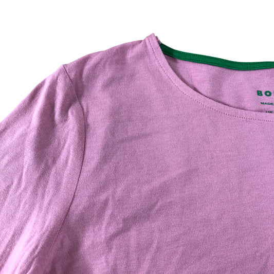 Pink Long Sleeve Striped Cuffed Top - Size 6