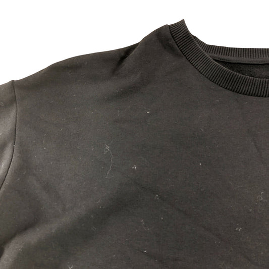 River Island Black Cropped Sweatshirt UK S Women's Casual Long Sleeve Top