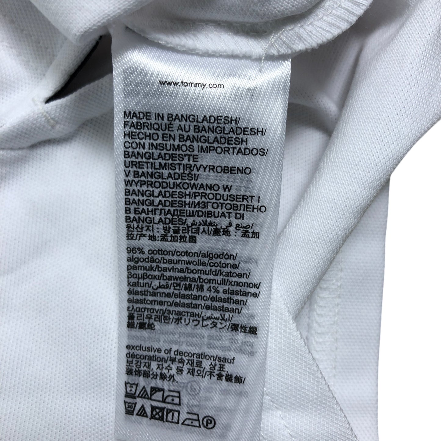 Tommy Hilfiger Polo Shirt Size 18-24 Months White Boys Short Sleeve Cotton