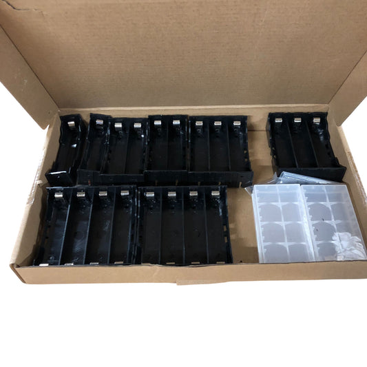 Battery Holder Sets Compatible Battery Organiser Black Storage 8 Pcs 18650