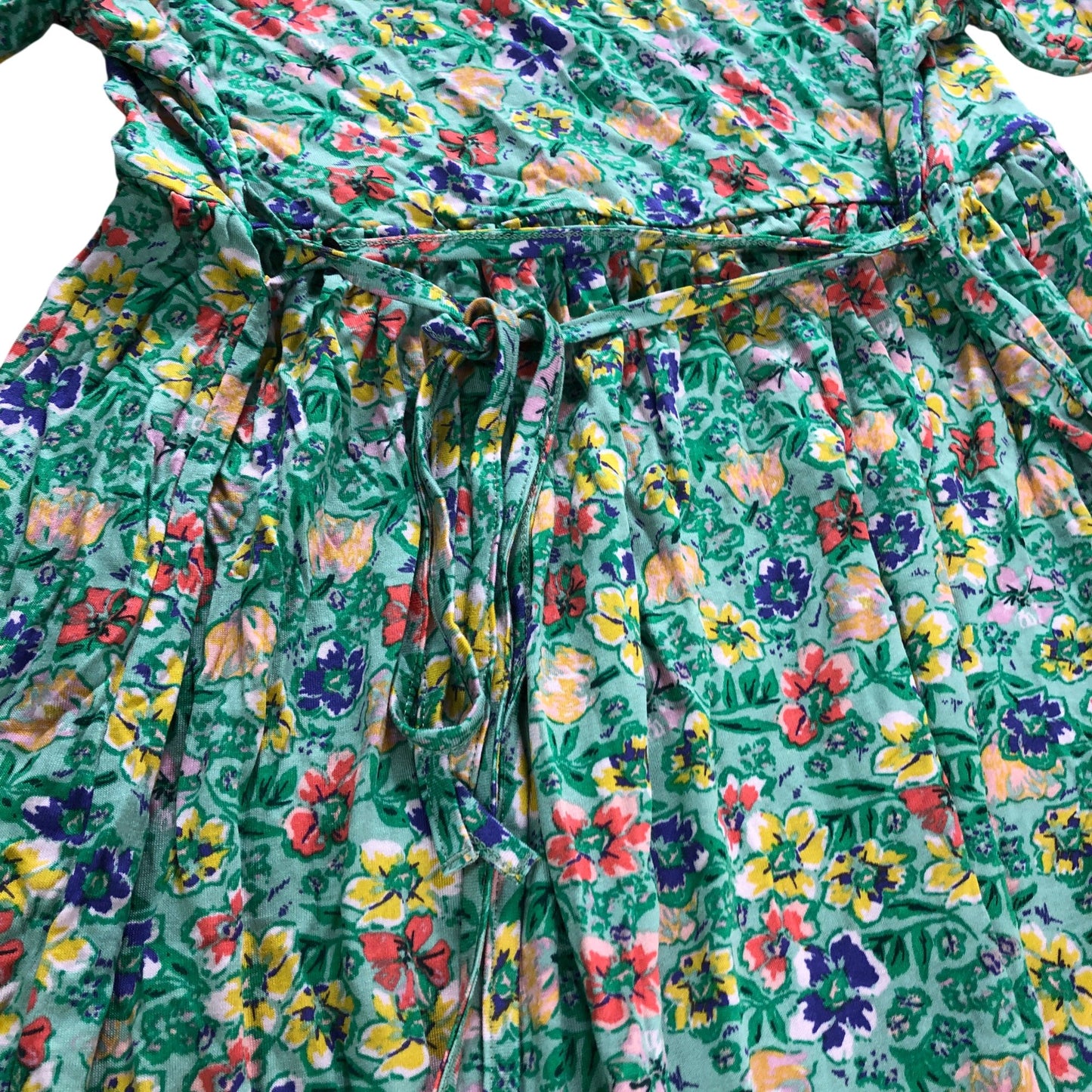 River Island Maternity Green Floral Midi Dress - Size 16