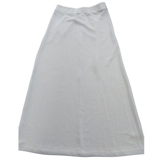 River Island Women's White Midi Skirt UK12 Viscose Casual Summer Style