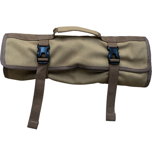 Auluda Roll Up Tool Storage Bag Brown Heavy Duty