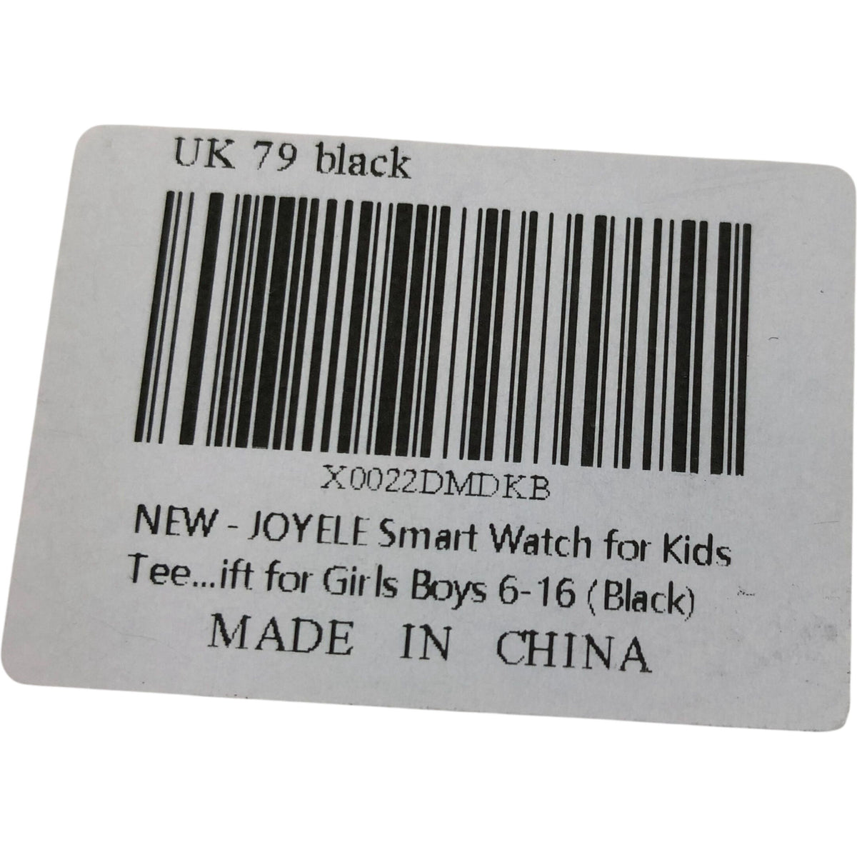 JOYELE Smart Watch For Kids Model H79 Heart Rate Tracker Black